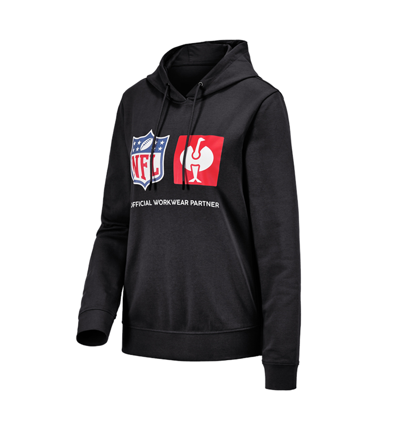 Koszulki | Pulower | Bluzki: NFL Hoodie cotton, ladies + czarny 2