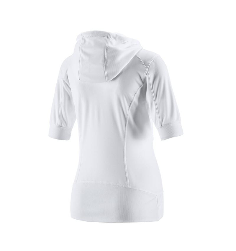 Koszulki | Pulower | Bluzki: e.s. Funkc. kurtka z kapturem stripe, ręk.3/4, da. + biały 1