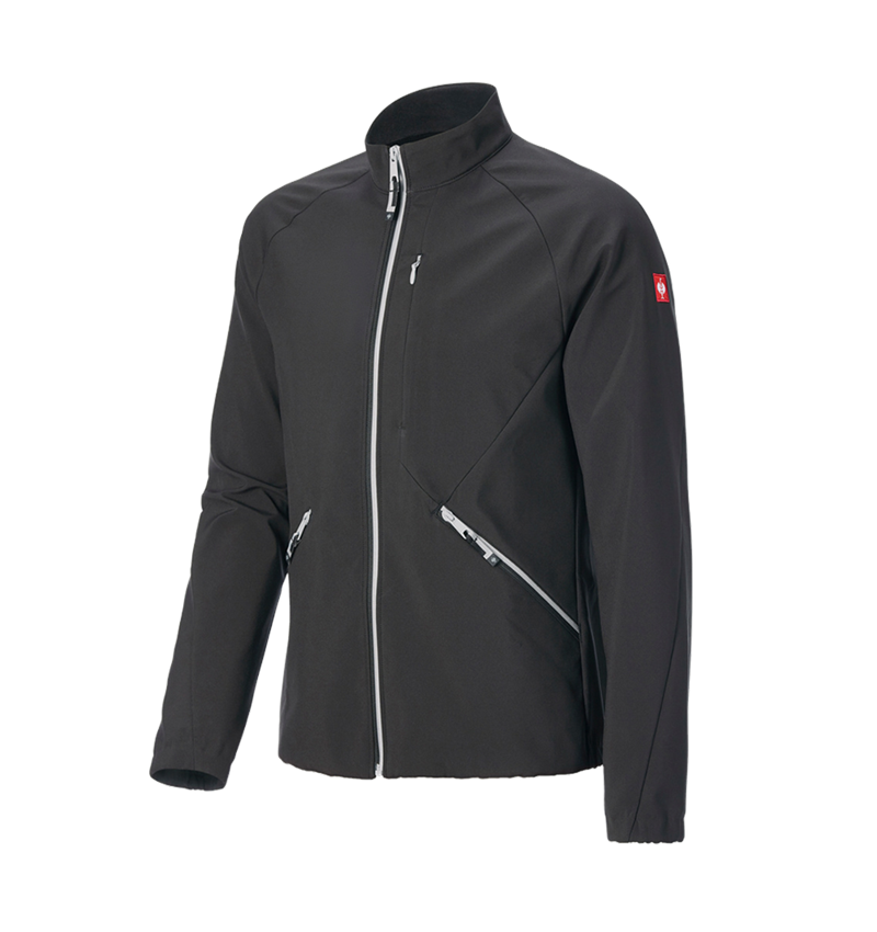 Kurtki robocze: Kurtka softshell e.s.ambition + czarny/platynowy 7