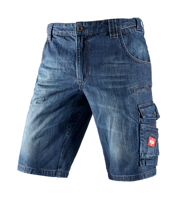 Spodnie robocze: e.s. Szorty jeansowe Worker + darkwashed 2