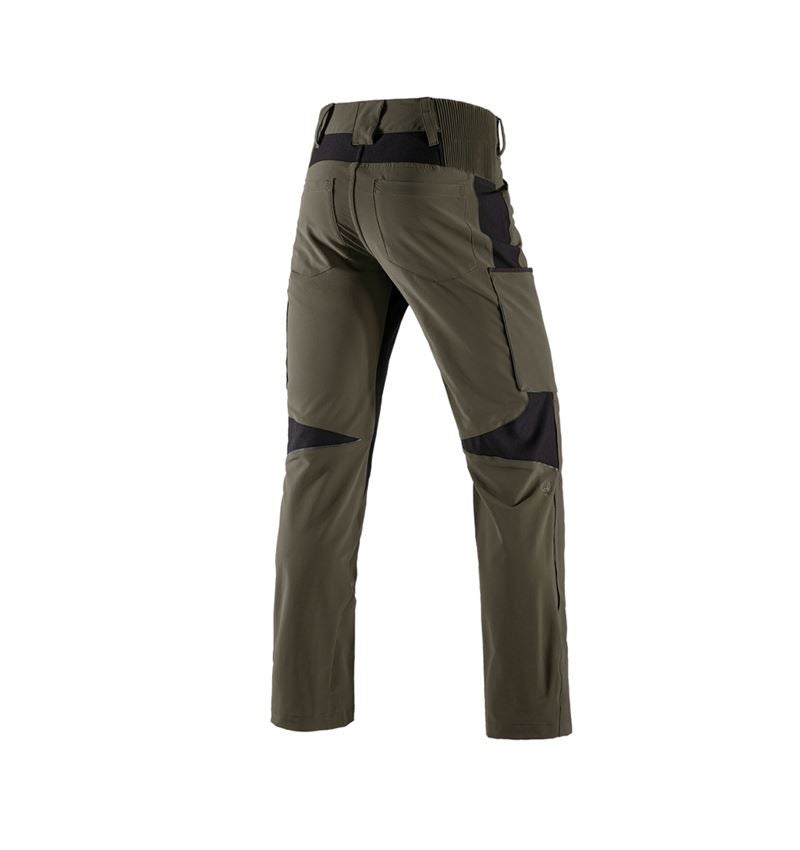 Spodnie robocze: Spodnie typu cargo e.s.vision stretch, męskie + mchowy/czarny 3