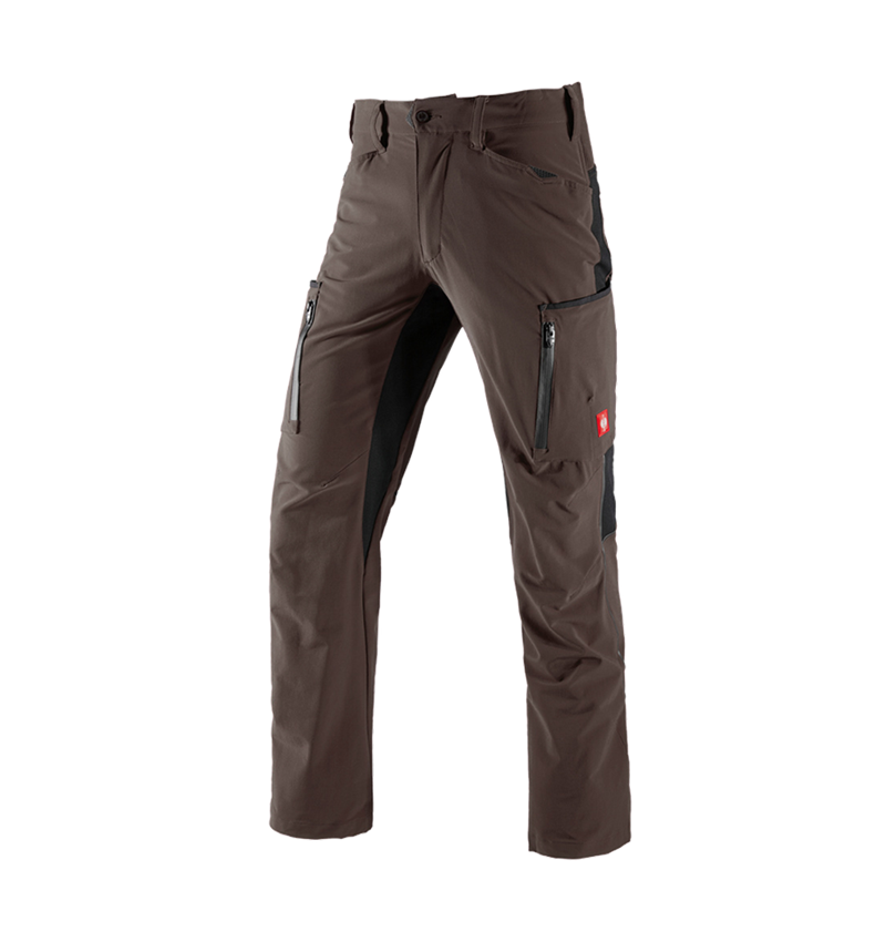 Ciesla / Stolarz: Spodnie typu cargo e.s.vision stretch, męskie + kasztanowy/czarny 2
