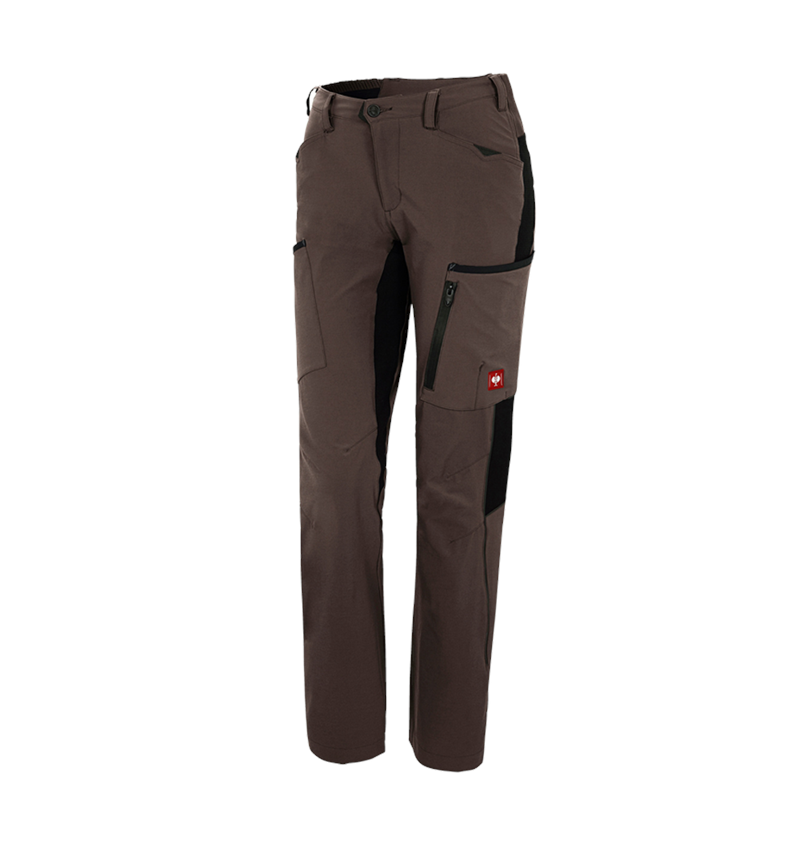 Spodnie robocze: Spodnie typu cargo e.s.vision stretch, damskie + kasztanowy/czarny 2