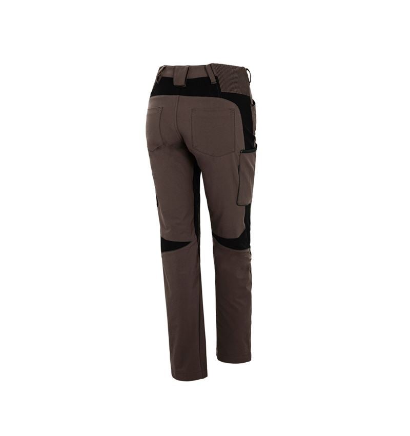 Spodnie robocze: Spodnie typu cargo e.s.vision stretch, damskie + kasztanowy/czarny 3