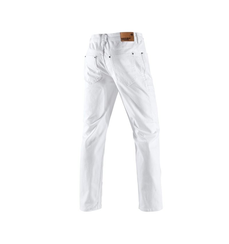 Spodnie robocze: e.s. Jeansy 7-kieszeniowe + biały 3