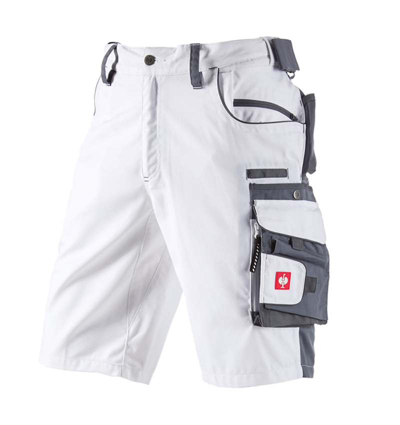 Spodnie robocze: Szorty e.s.motion + biały/szary 2