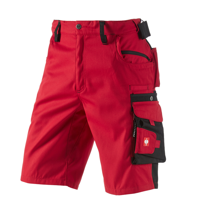 Spodnie robocze: Szorty e.s.motion + czerwony/czarny 2