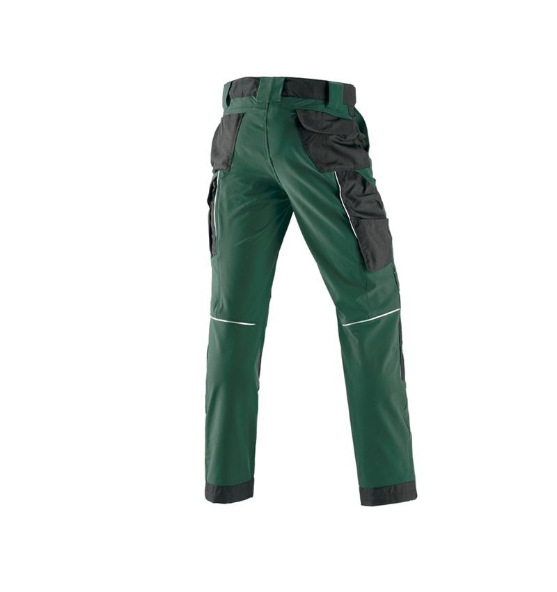 Spodnie robocze: Spodnie funkcyjne do pasa e.s.dynashield + zielony/czarny 3