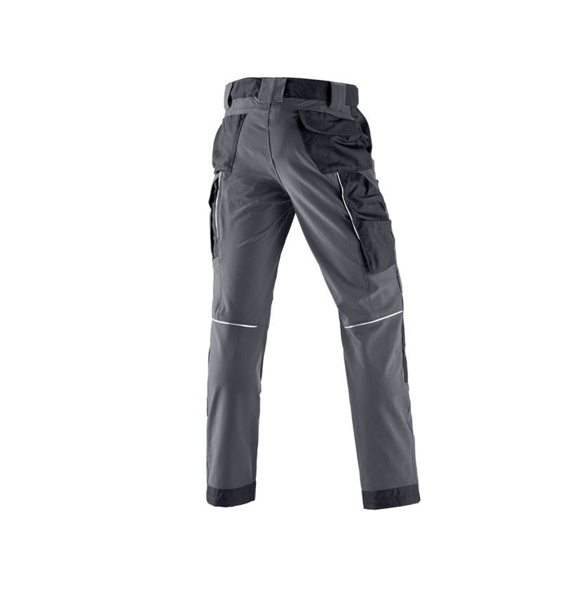 Spodnie robocze: Spodnie funkcyjne do pasa e.s.dynashield + cementowy/czarny 3