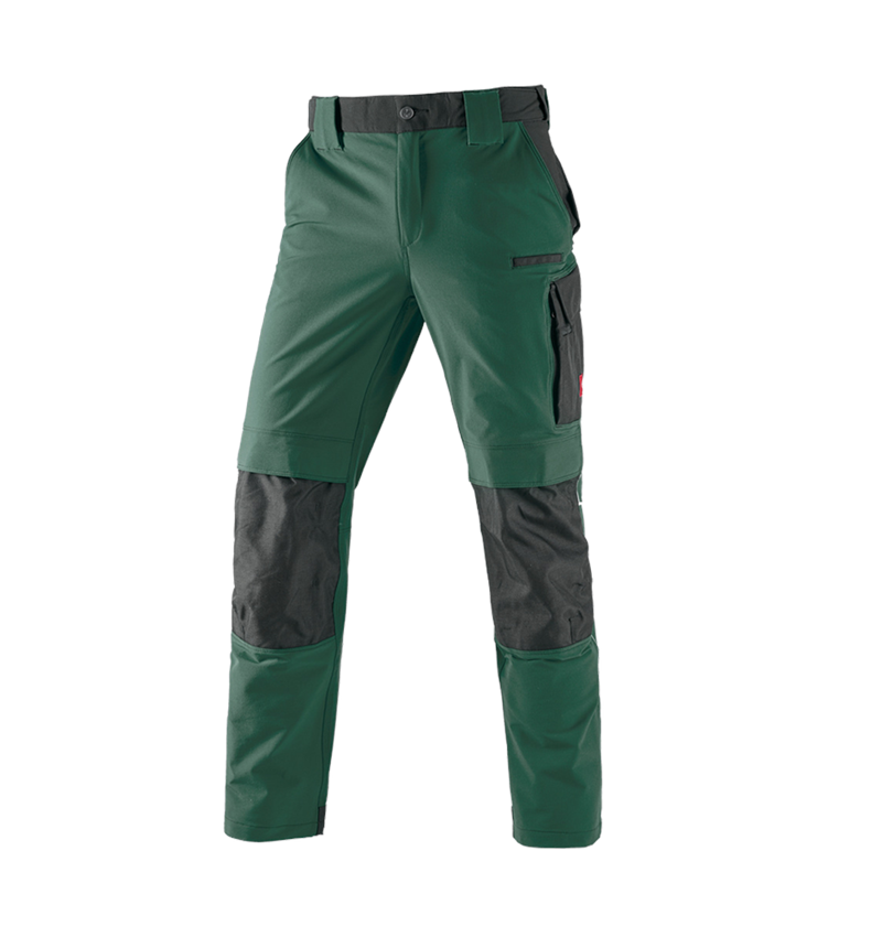 Instalatorow / Hydraulik / Blacharz: Spodnie funkcyjne do pasa e.s.dynashield + zielony/czarny 2