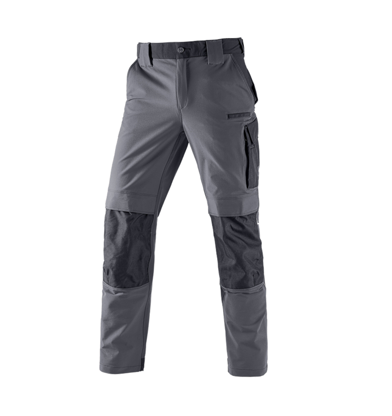 Ciesla / Stolarz: Spodnie funkcyjne do pasa e.s.dynashield + cementowy/czarny 2