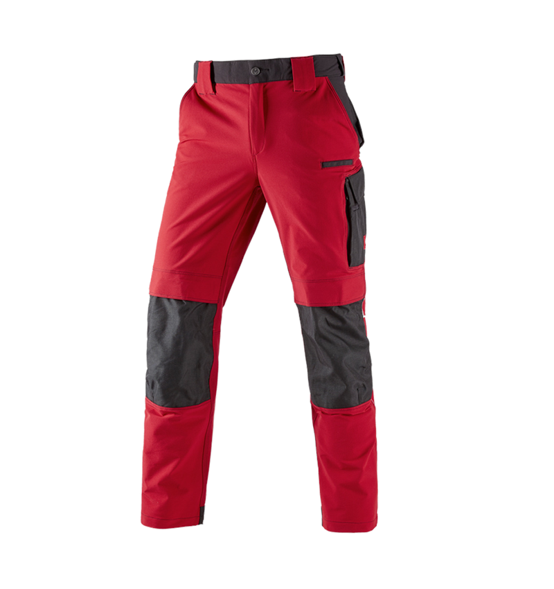 Ciesla / Stolarz: Spodnie funkcyjne do pasa e.s.dynashield + ognistoczerwony/czarny 2