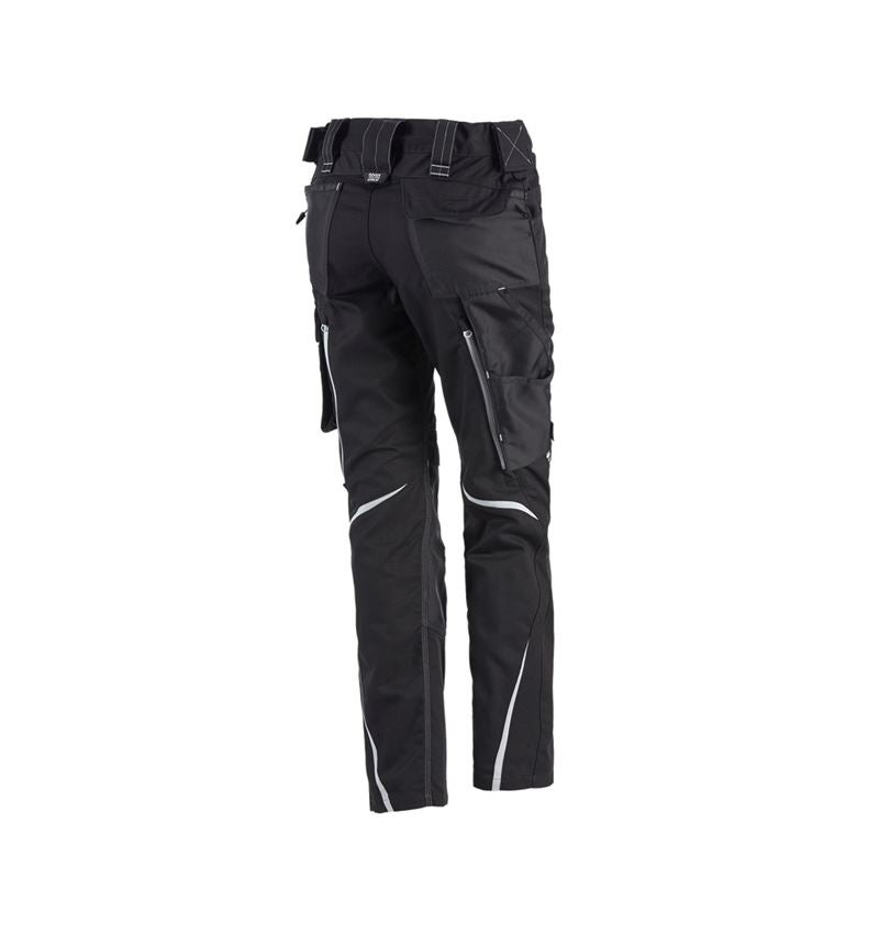 Spodnie robocze: Spodnie damskie e.s.motion 2020 zimowe + czarny/platynowy 3