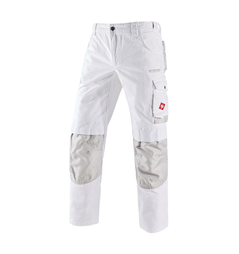 Spodnie robocze: Jeansy e.s.motion denim + biały/srebrny