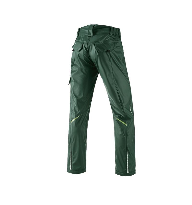 Spodnie robocze: Spodnie p.deszcz.do pasa e.s.motion 2020 superflex + zielony/zielony morski 3