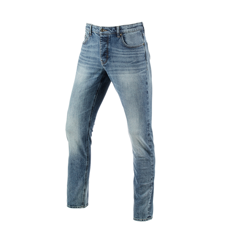 Spodnie robocze: e.s. Jeansy 5-kieszeniowe stretch, slim + stonewashed 2