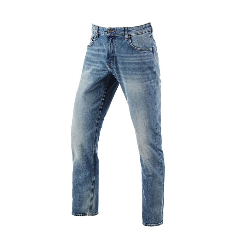 Spodnie robocze: e.s. Jeansy 5-kieszeniowe stretch, straight + stonewashed 4