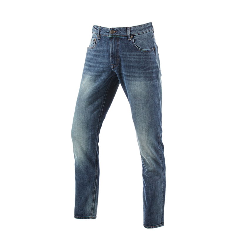 Spodnie robocze: e.s. Jeansy 5-kieszeniowe stretch, straight + mediumwashed 2