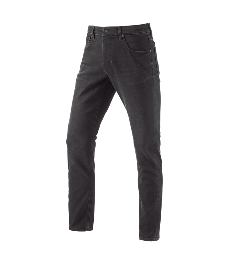 Spodnie robocze: e.s. Zimowe jeansy 5-kieszeniowe stretch + blackwashed 1