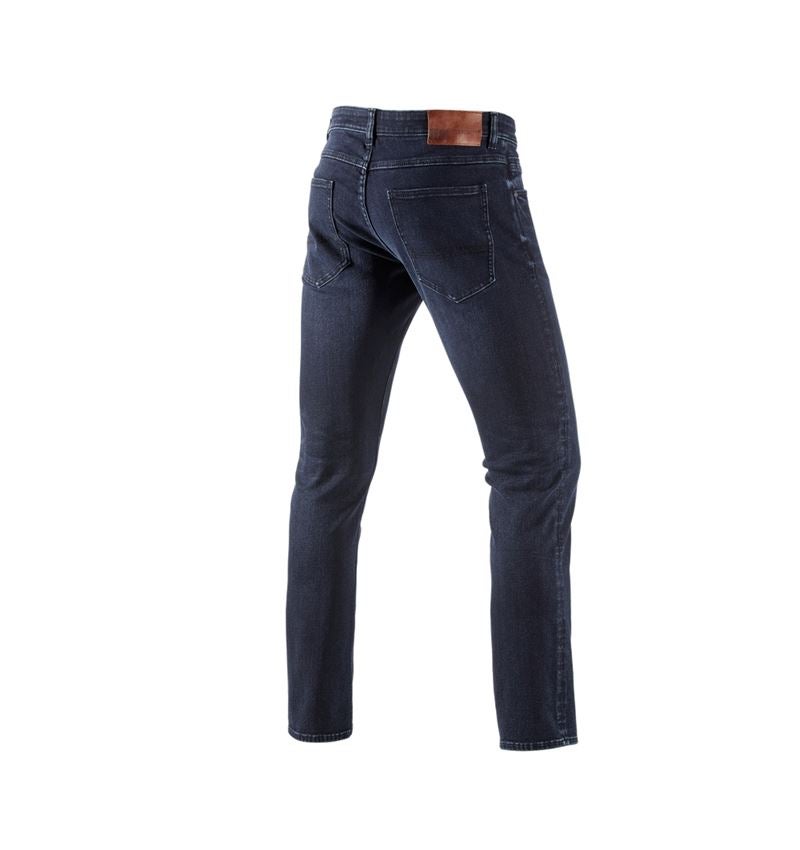 Spodnie robocze: e.s. Zimowe jeansy 5-kieszeniowe stretch + darkwashed 2