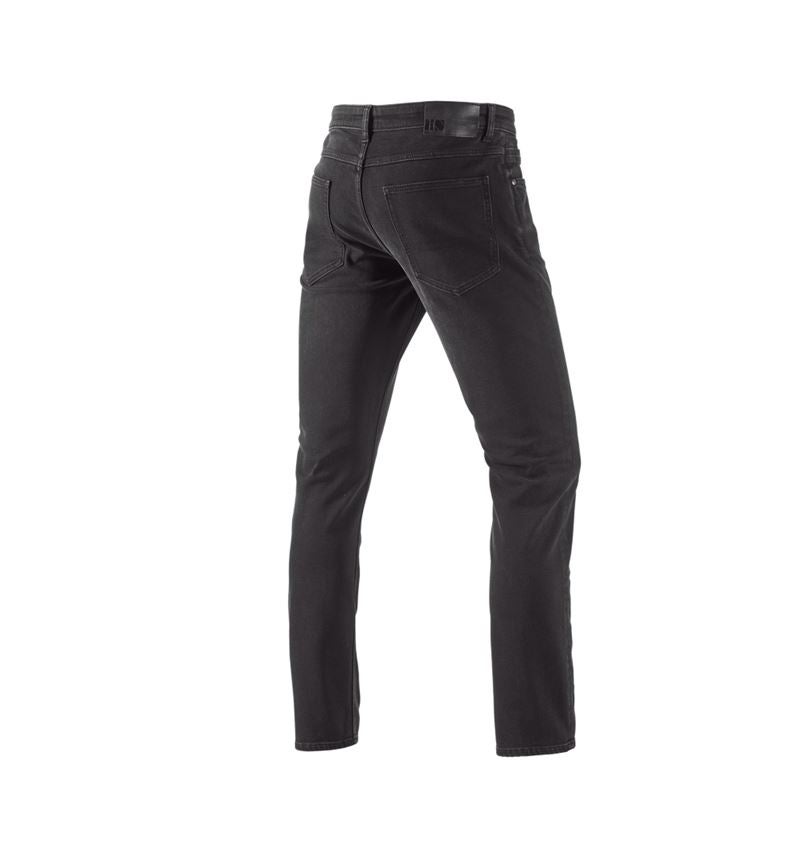 Spodnie robocze: e.s. Zimowe jeansy 5-kieszeniowe stretch + blackwashed 2