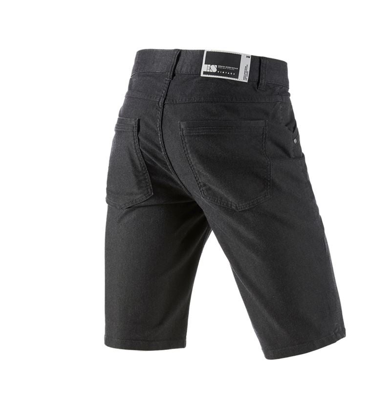 Spodnie robocze: Szorty 5-kieszeniowe e.s.vintage + czarny 3