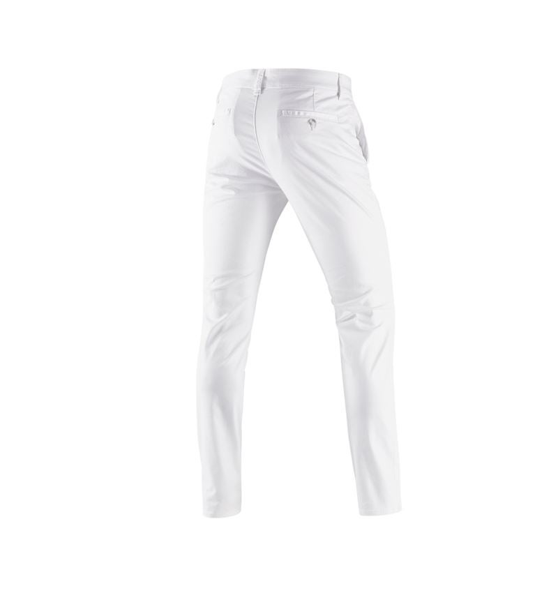 Spodnie robocze: e.s. 5-kieszeniowe spodnie robocze typu chino + biały 3