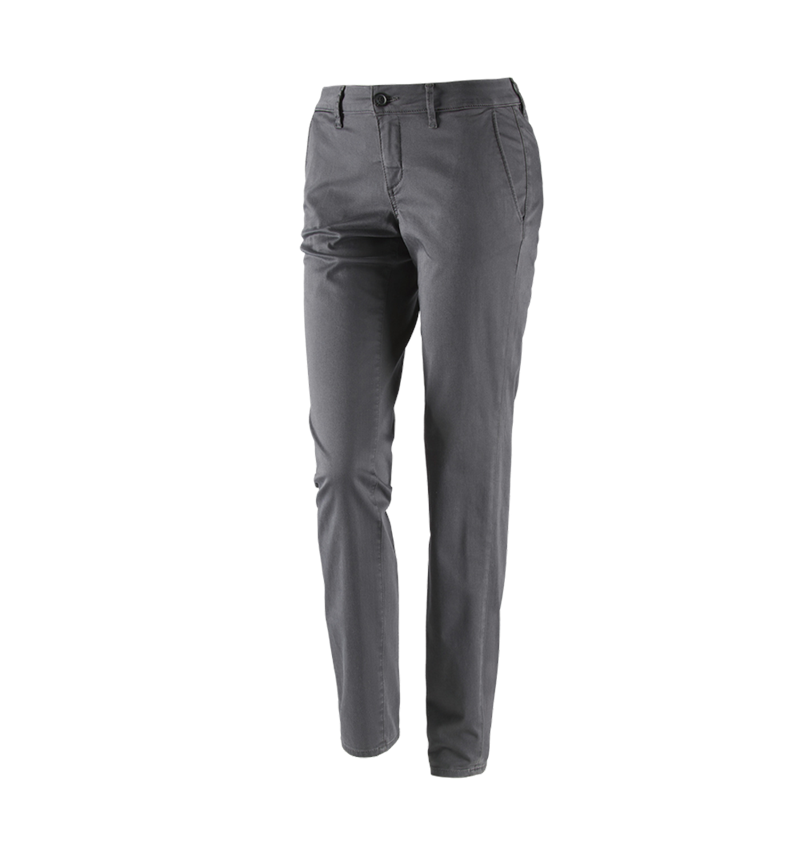 Spodnie robocze: 5-kieszeniowe spodnie robocze typu chino e.s.,dam. + antracytowy 2