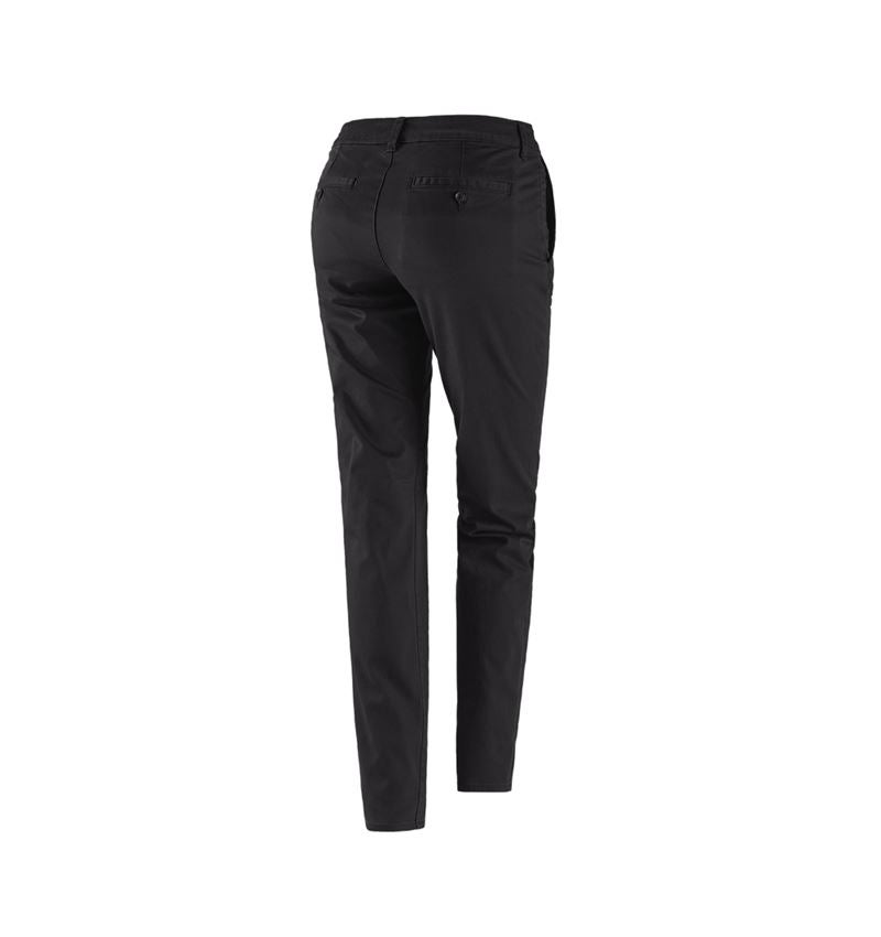 Spodnie robocze: 5-kieszeniowe spodnie robocze typu chino e.s.,dam. + czarny 3