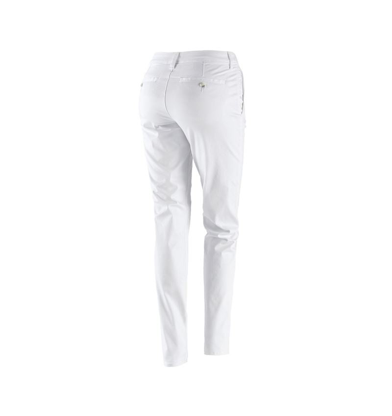 Tematy: 5-kieszeniowe spodnie robocze typu chino e.s.,dam. + biały 3