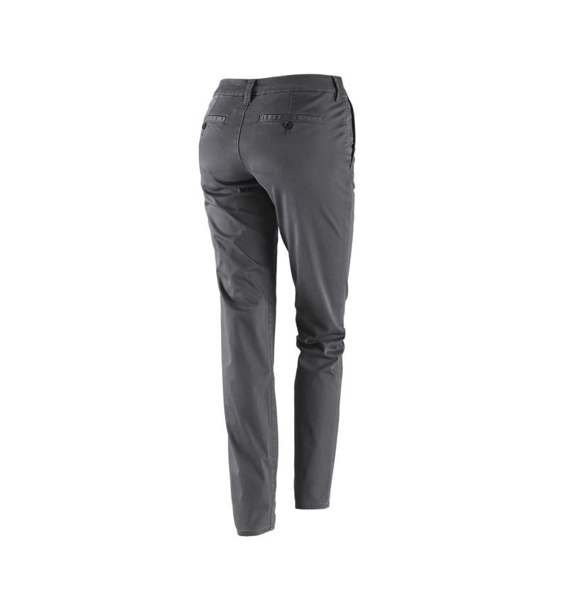 Spodnie robocze: 5-kieszeniowe spodnie robocze typu chino e.s.,dam. + antracytowy 3