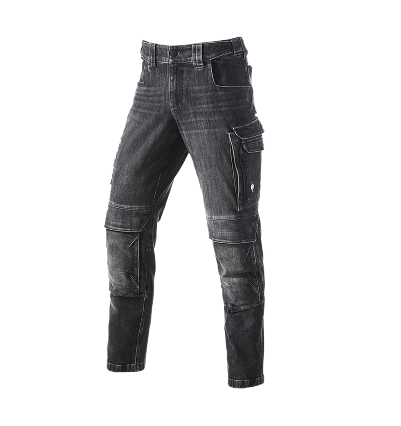 Spodnie robocze: Jeansy typu cargo Worker e.s.concrete + blackwashed 2