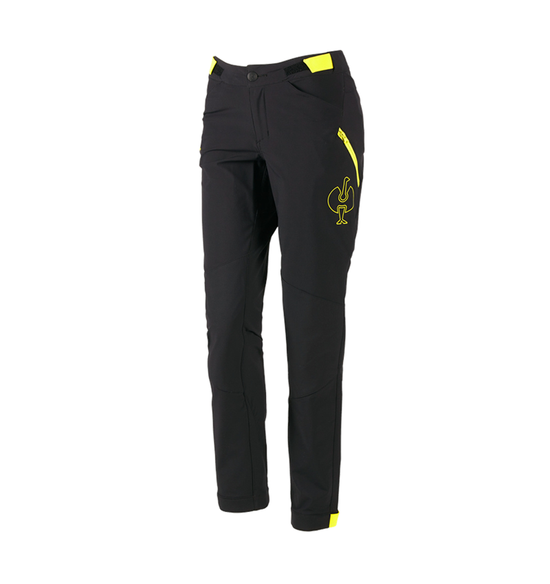 Odzież: Spodnie funkcyjne e.s.trail, damskie + czarny/żółty acid 3