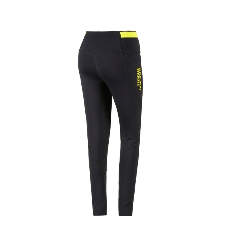 Spodnie robocze: Legginsy do biegania e.s.trail, damska + czarny/żółty acid 5