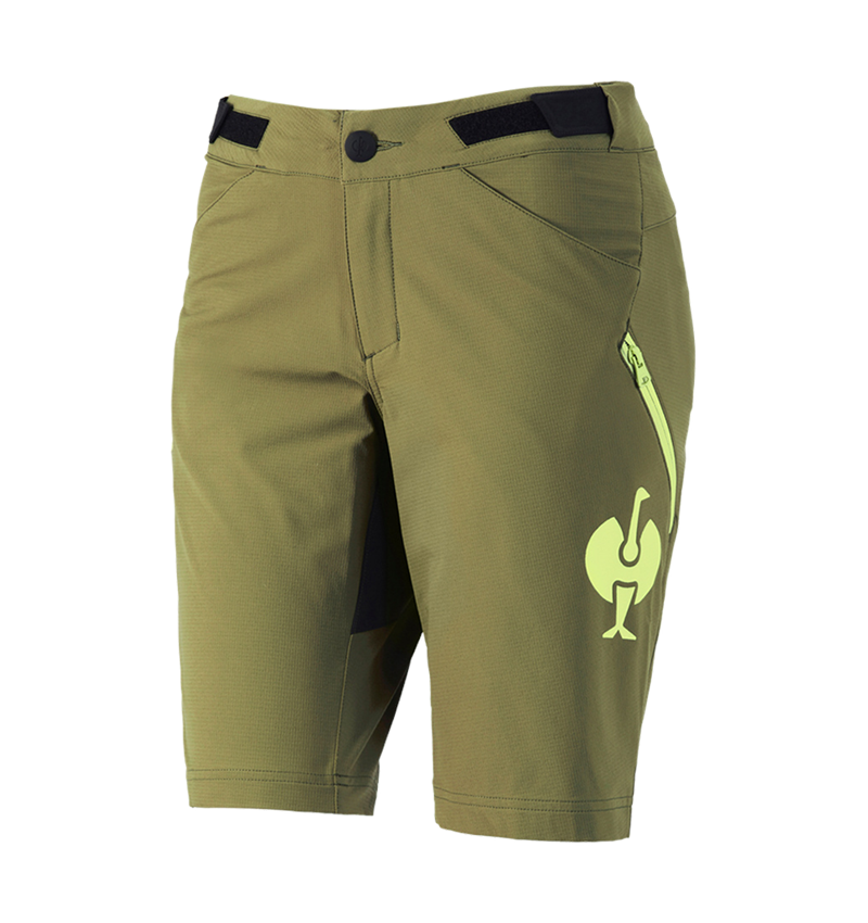 Spodnie robocze: Szorty funkc. typu cargo e.s.trail, damskie + zielony jałowcowy/zielony limonkowy 2