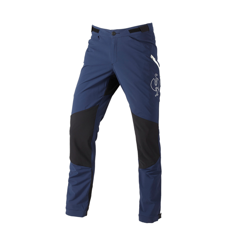 Spodnie robocze: Spodnie funkcyjne e.s.trail + niebieski marine/biały 3