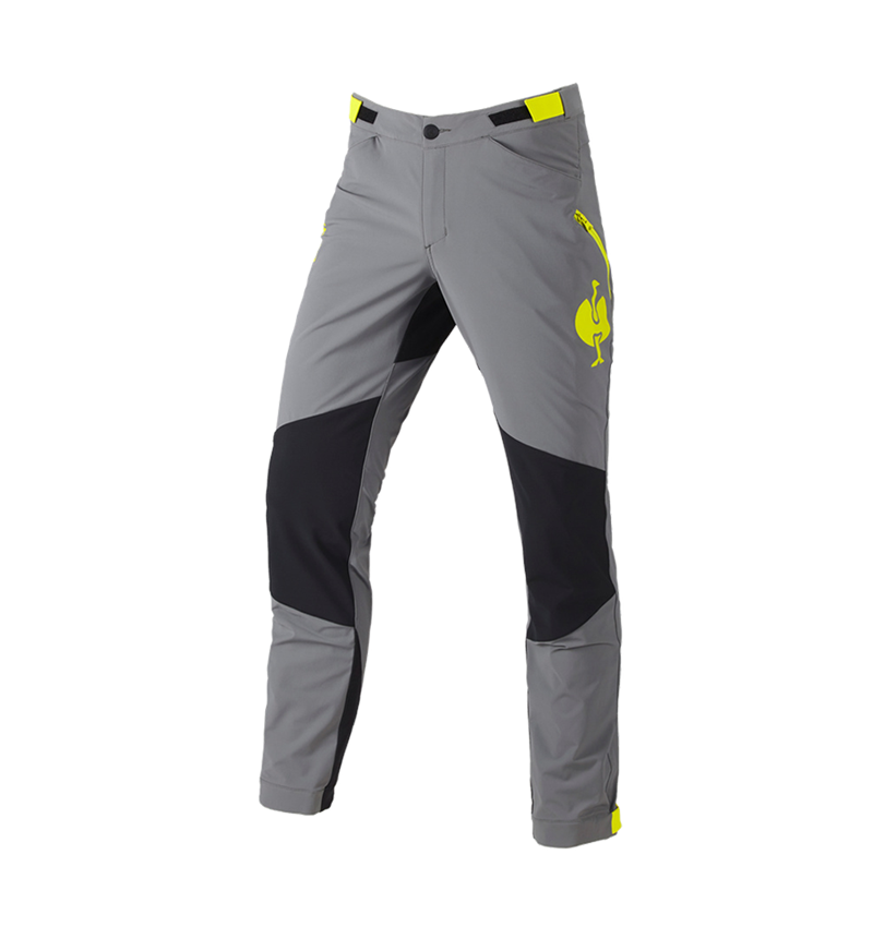 Spodnie robocze: Spodnie funkcyjne e.s.trail + szary bazaltowy/żółty acid 3