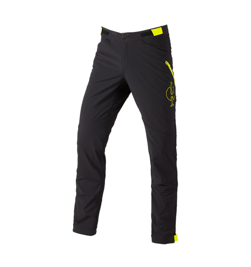 Spodnie robocze: Spodnie funkcyjne e.s.trail + czarny/żółty acid 3