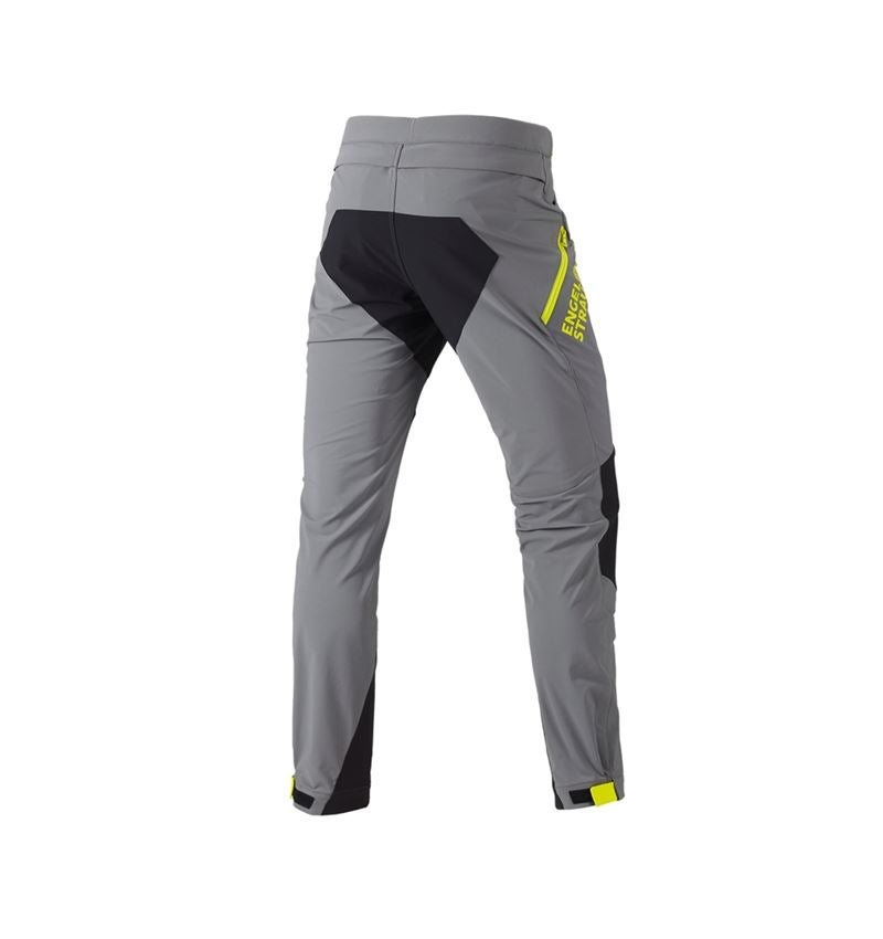Spodnie robocze: Spodnie funkcyjne e.s.trail + szary bazaltowy/żółty acid 4