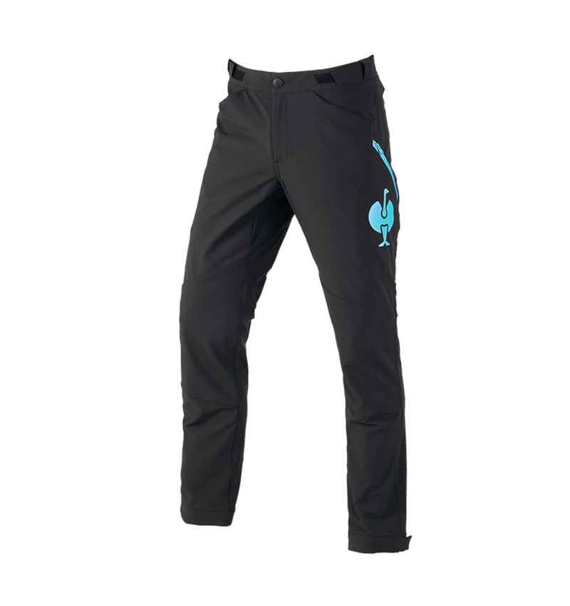 Spodnie robocze: Spodnie funkcyjne e.s.trail + czarny/lapisowy turkus 2