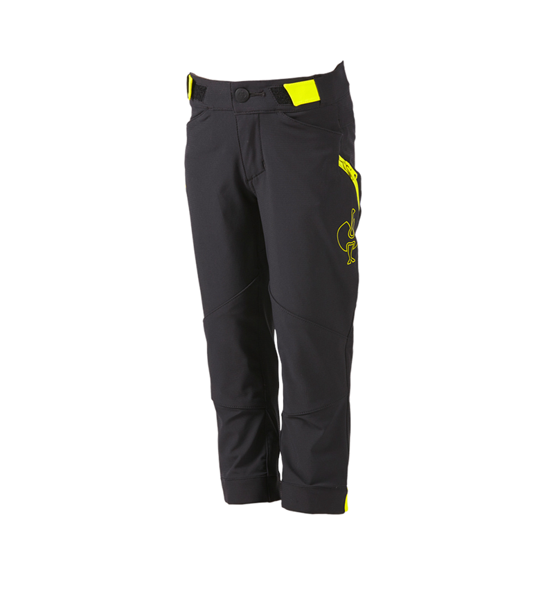 Spodnie: Spodnie funkcyjne e.s.trail, dziecięce + czarny/żółty acid 3