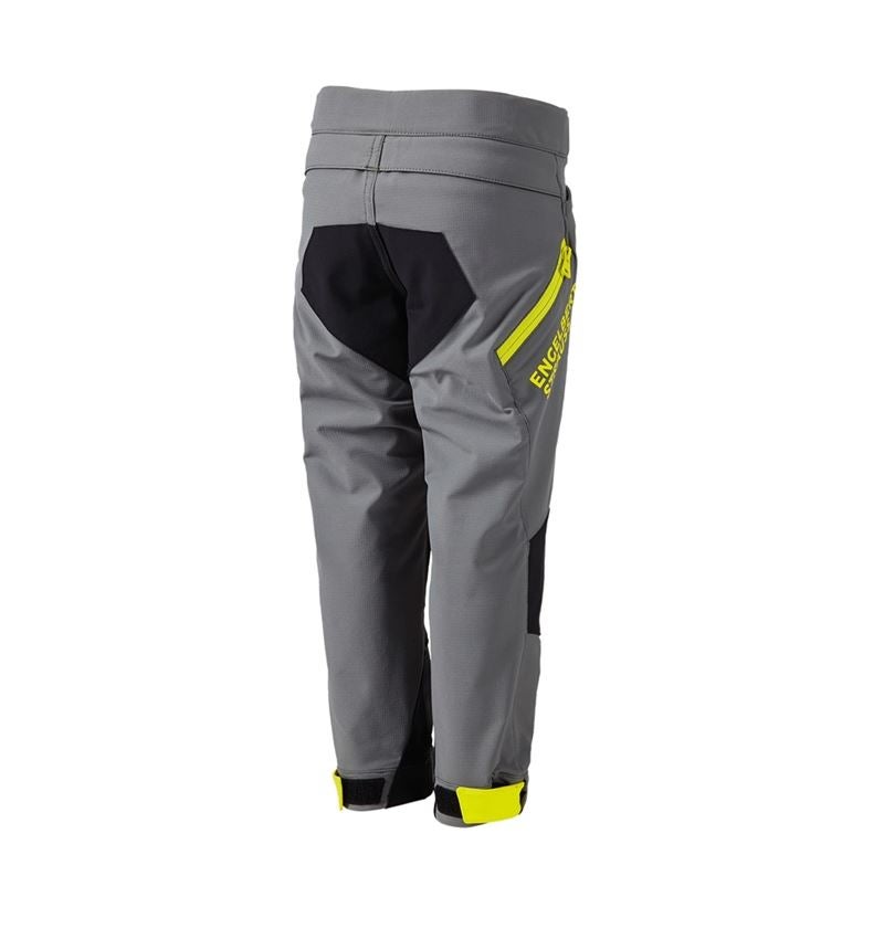 Spodnie: Spodnie funkcyjne e.s.trail, dziecięce + szary bazaltowy/żółty acid 4