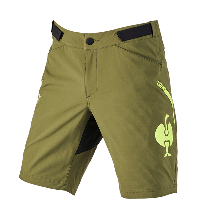 Spodnie robocze: Szorty funkc. typu cargo e.s.trail + zielony jałowcowy/zielony limonkowy 2
