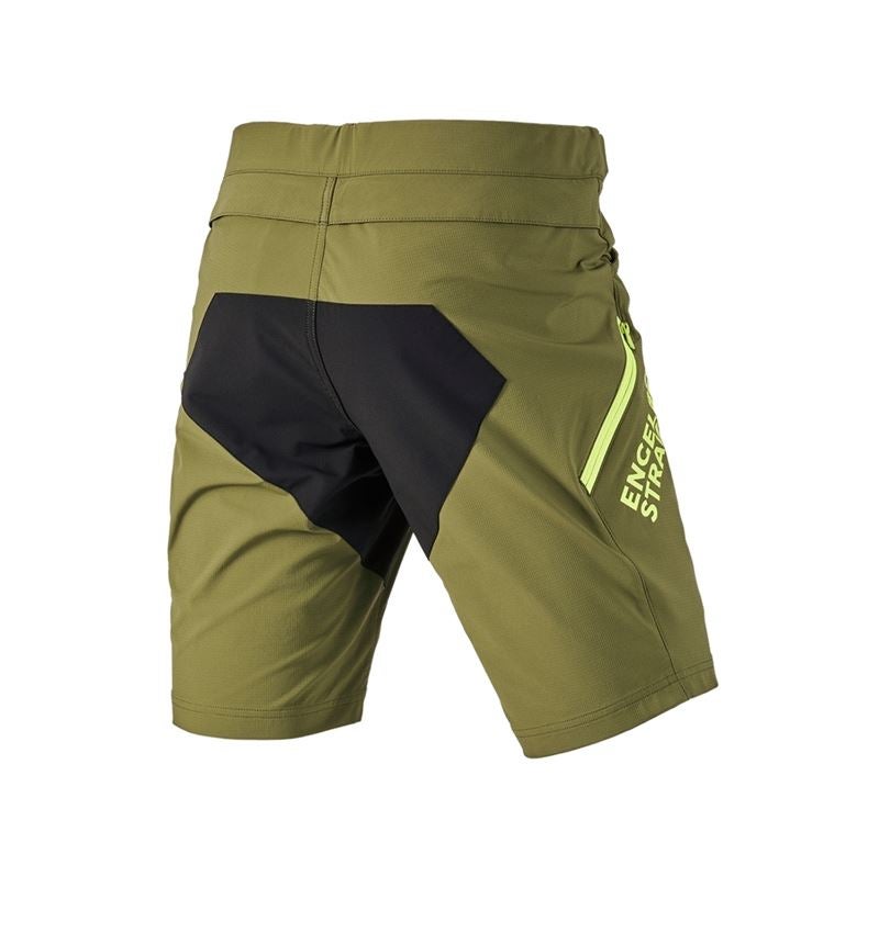 Spodnie robocze: Szorty funkc. typu cargo e.s.trail + zielony jałowcowy/zielony limonkowy 3