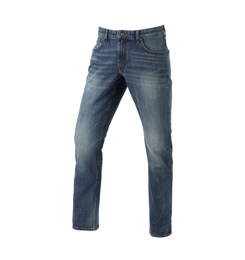 Spodnie robocze: e.s. Jeansy 5-kieszen. stretch na calówkę + mediumwashed 1