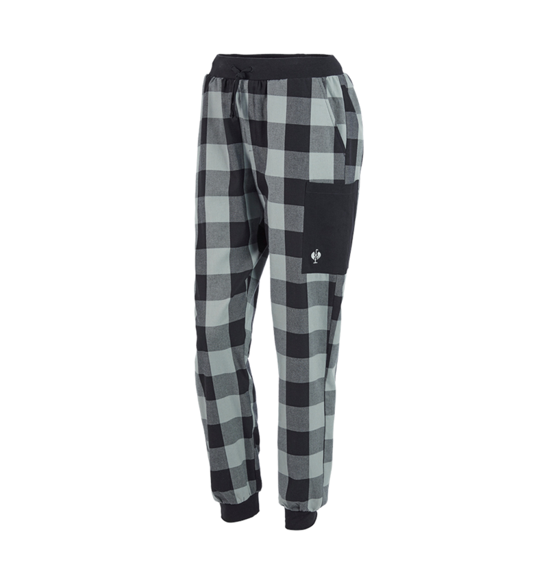 Pomysły na prezent: e.s. Spodnie piżamowe, damski + szary burzowy/czarny 2