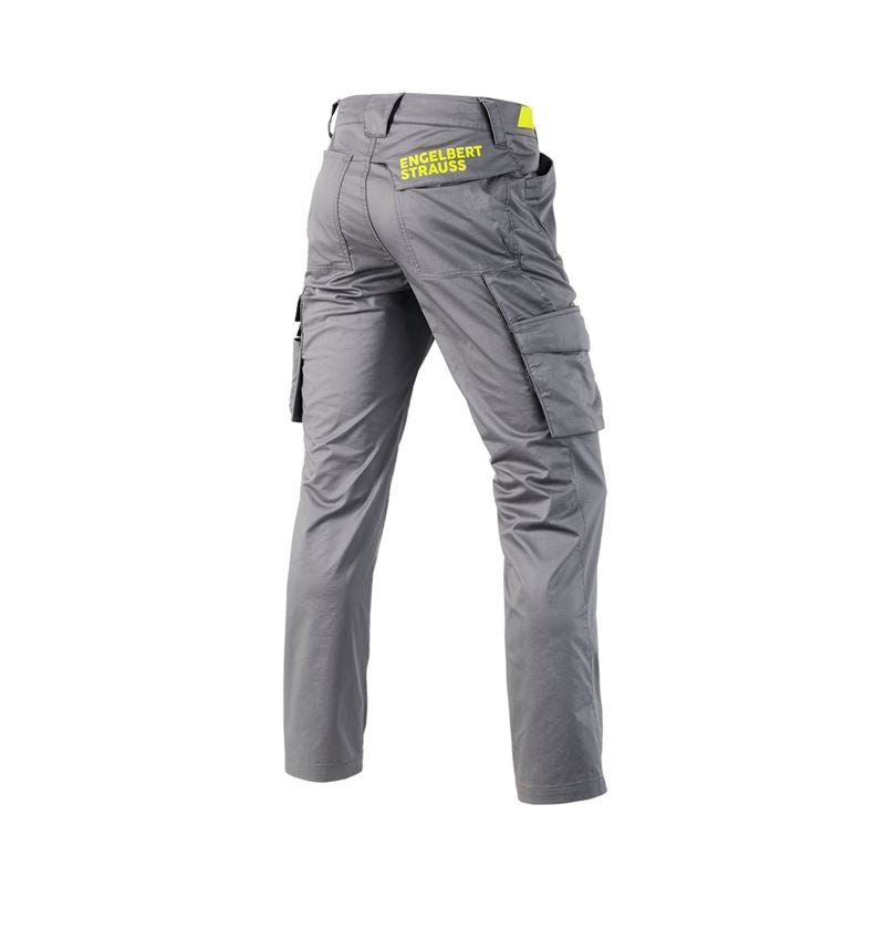 Spodnie robocze: Spodnie typu cargo e.s.trail + szary bazaltowy/żółty acid 3