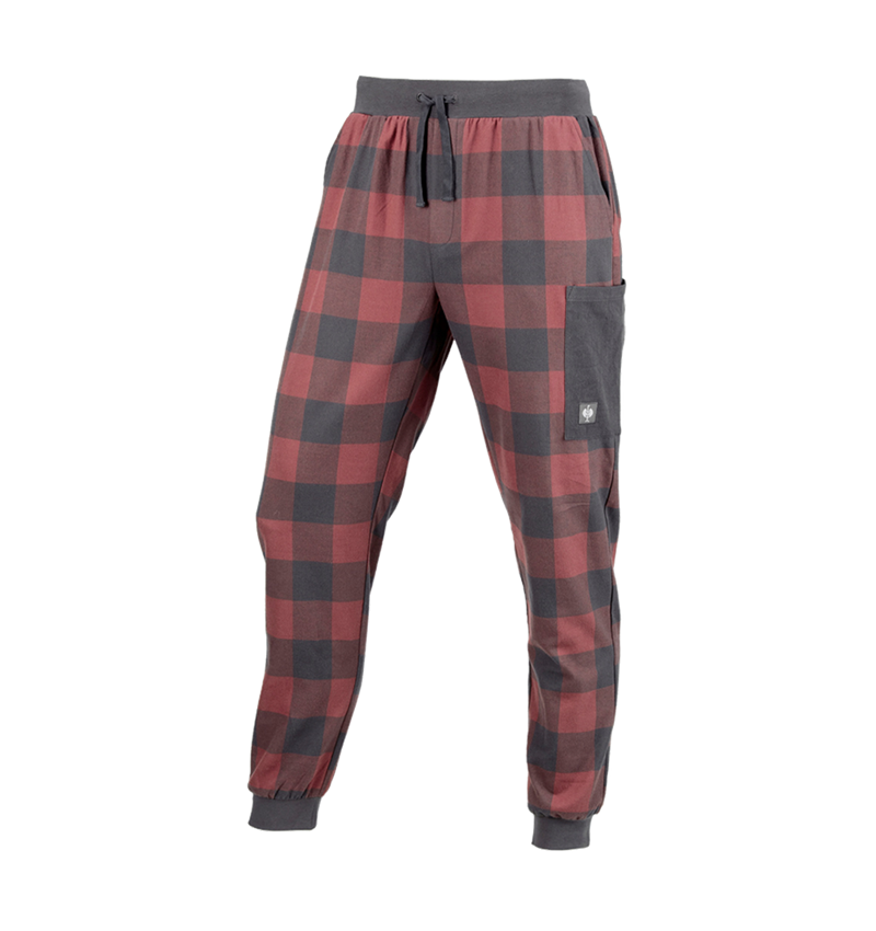 Akcesoria: e.s. Spodnie piżamowe + czerwony tlenkowy/karbonowym szary 4