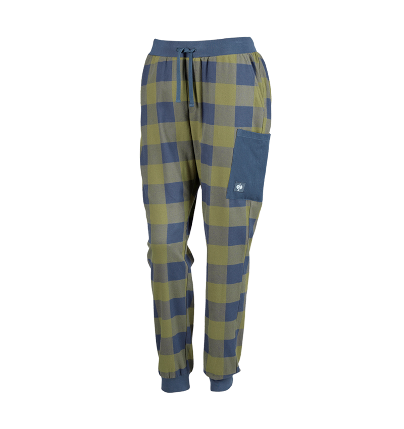 Akcesoria: e.s. Spodnie piżamowe, damski + górska zieleń/niebieski tlenkowy 2