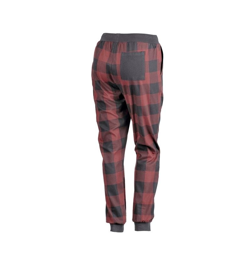 Akcesoria: e.s. Spodnie piżamowe, damski + czerwony tlenkowy/karbonowym szary 6